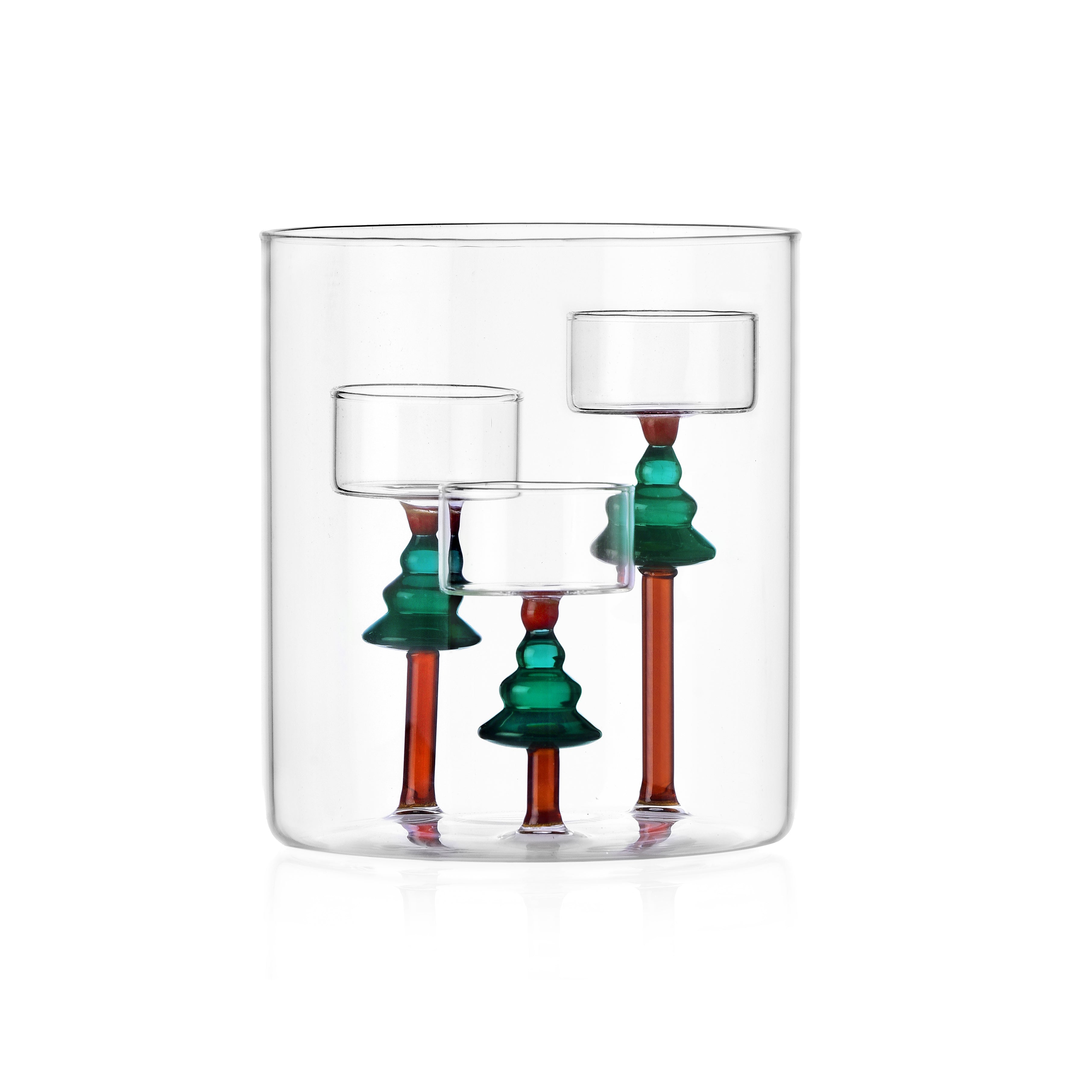 Ichendorf Woodland Tales Candlestick 3 Christmas Trees