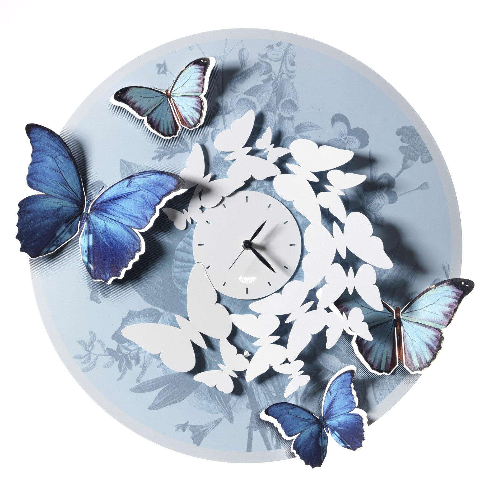 Arti & Mestieri Mariposa Orologio da parete con farfalle