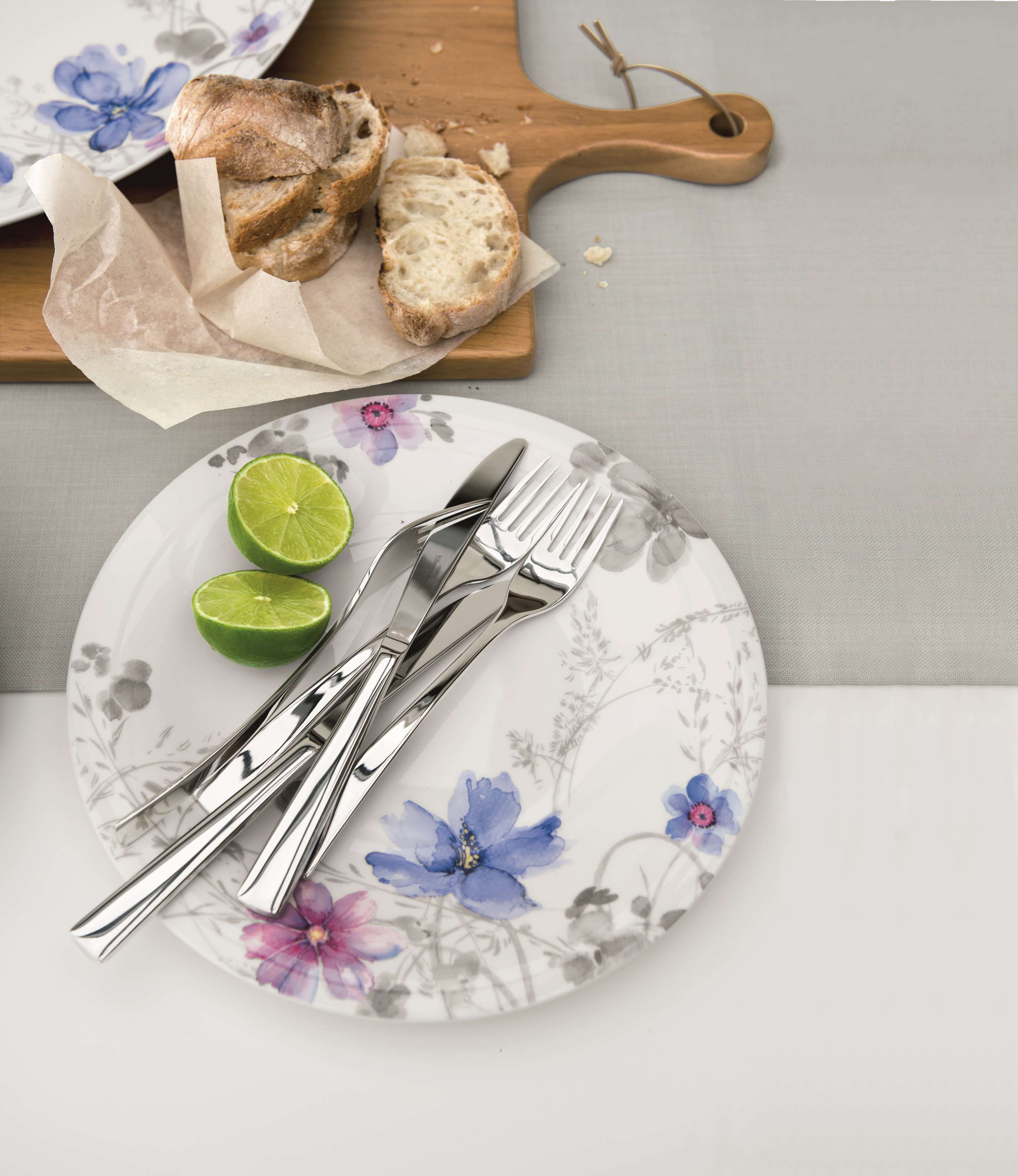 Villeroy & Boch Mariefleur Gris Basic Set 6 Piatti Piani - 2