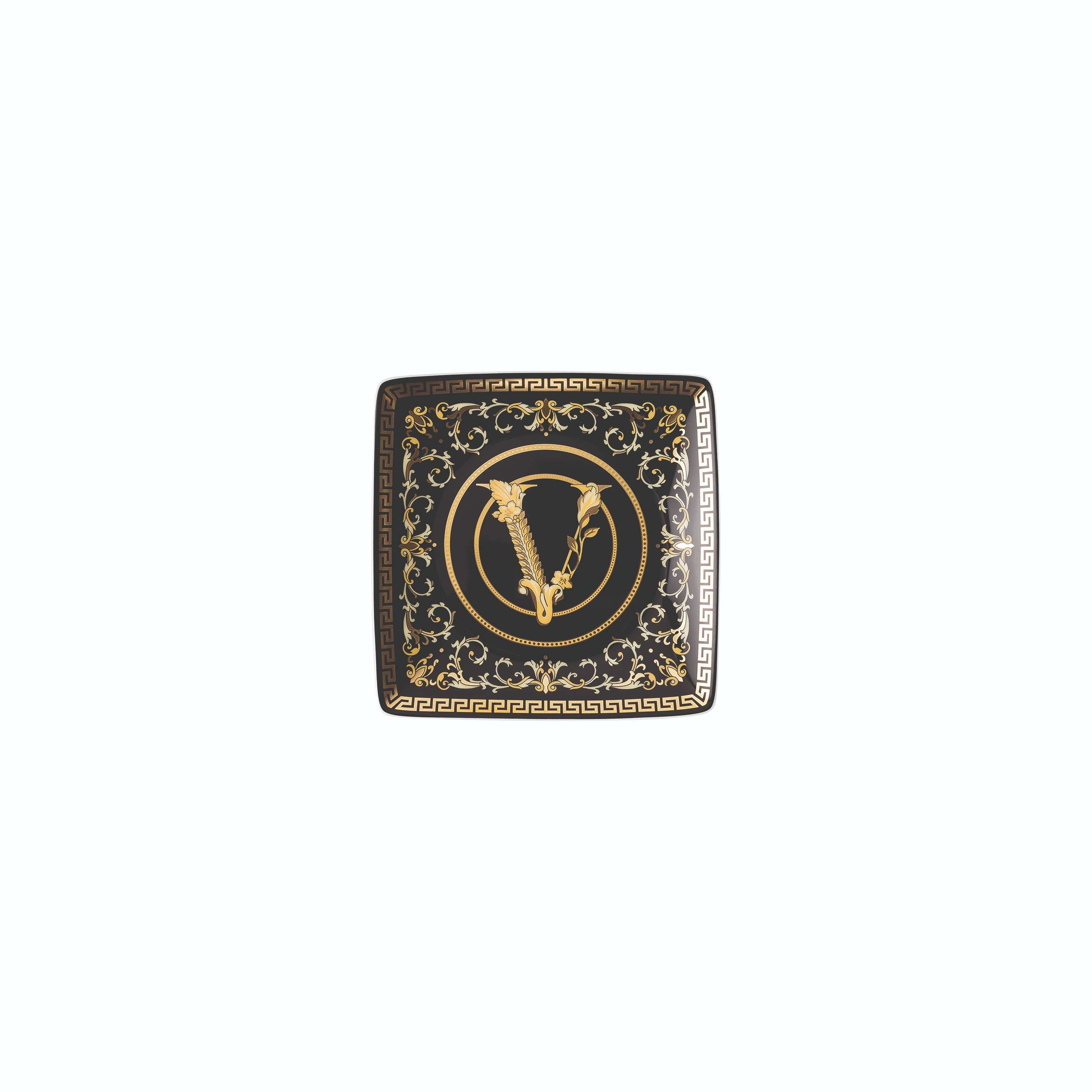 Versace Virtus Gala Coppetta quadrata piana, 12 cm - 2