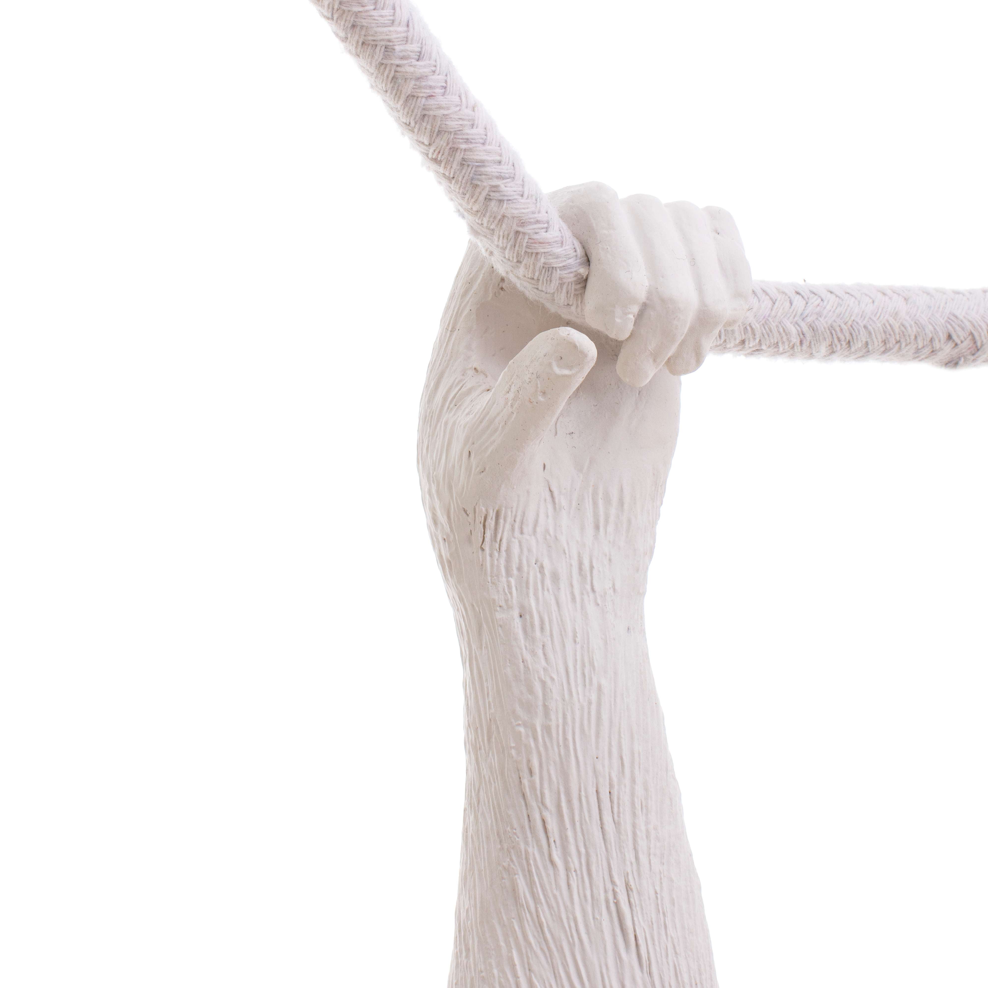 Seletti Monkey Lamp Lampada in resina Swing bianca - 3