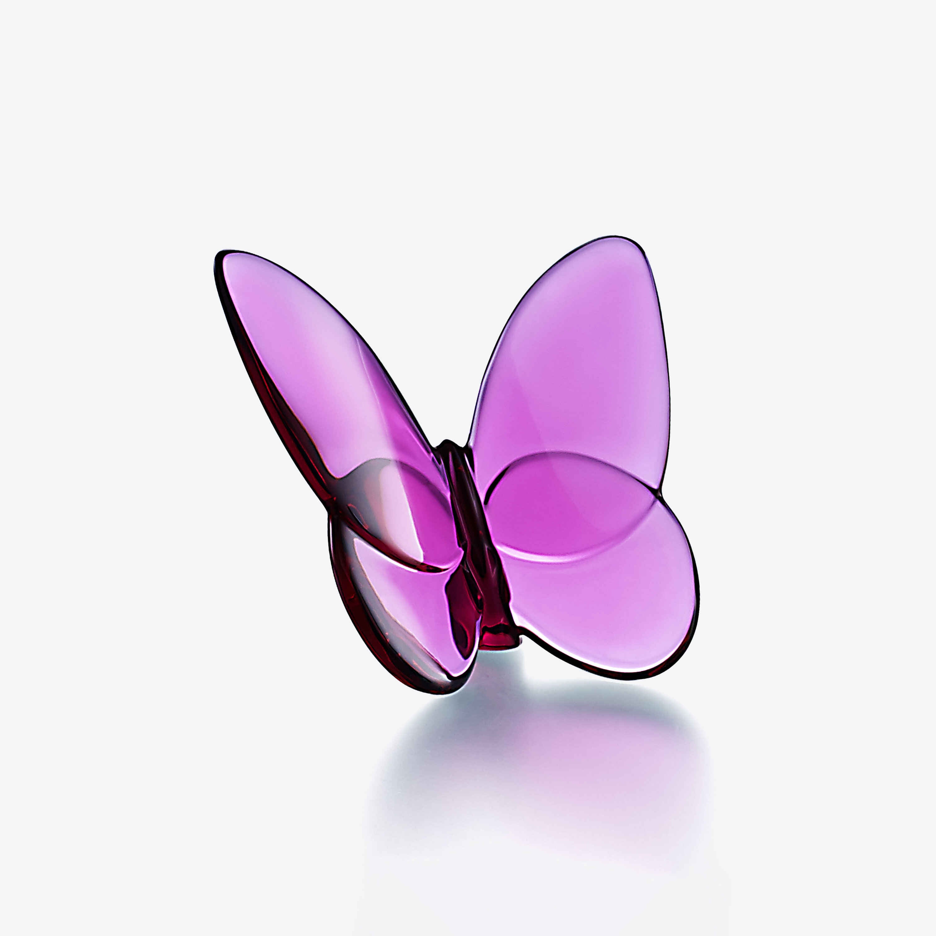 Baccarat-Fliege-Schmetterlings-Glücksbringer in Kristall
