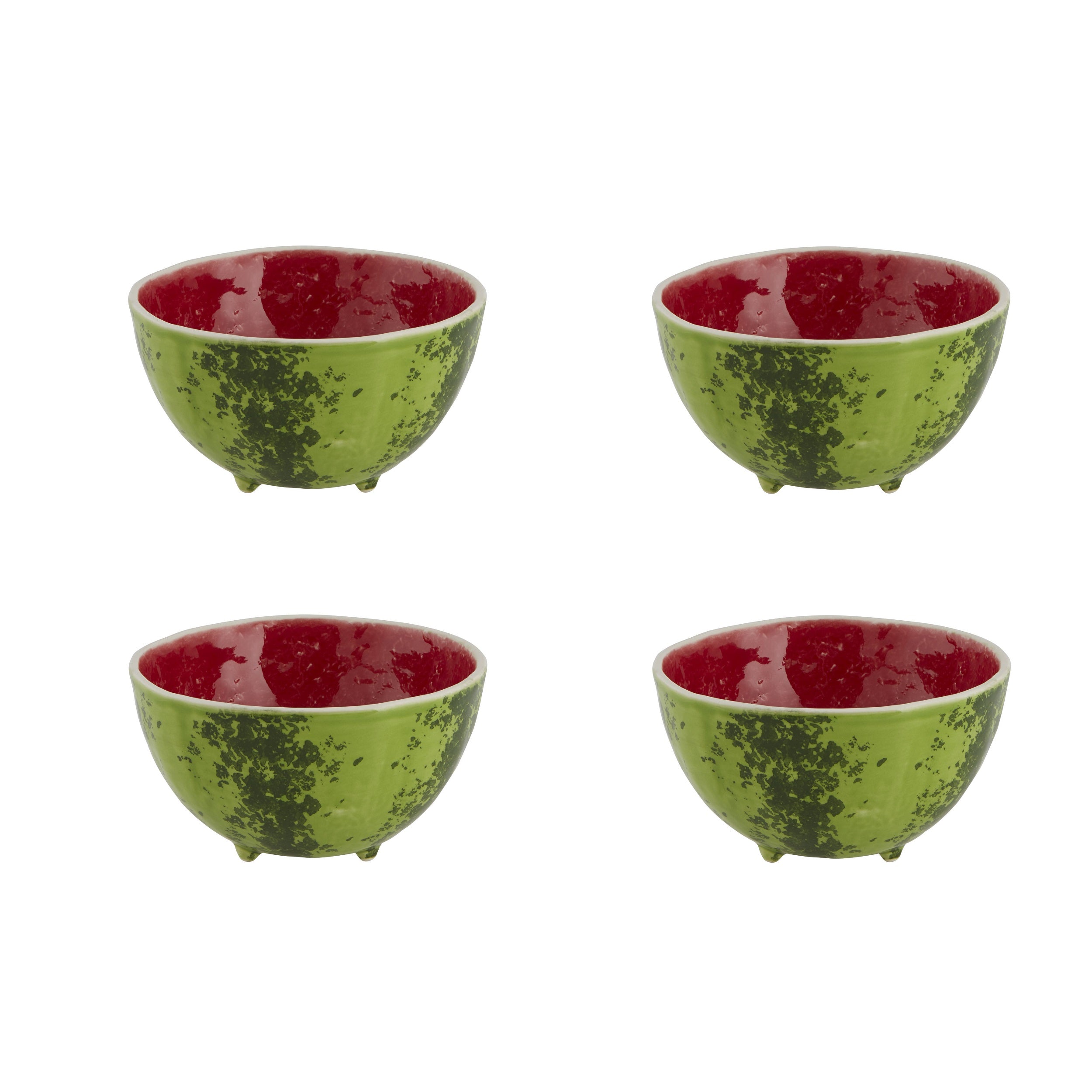 Bordallo Pinheiro Melancia Set 4 Bowls Watermelon
