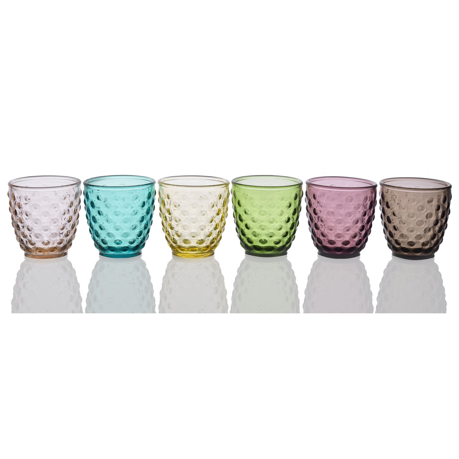 IVV Bolle Set of 6 water glasses assorted colours, cl 29