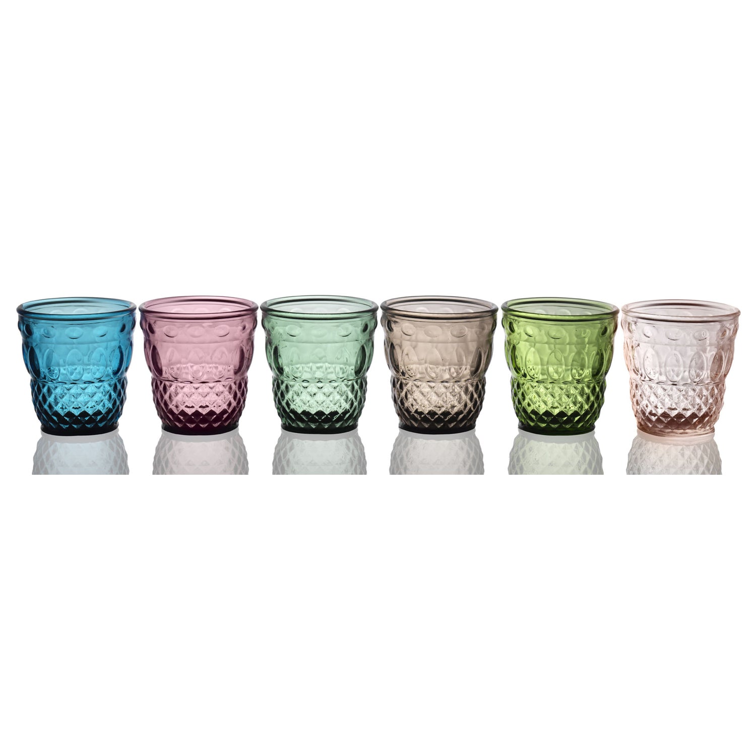 IVV Ser Lapo Set 6 water glasses assorted colors, cl 29