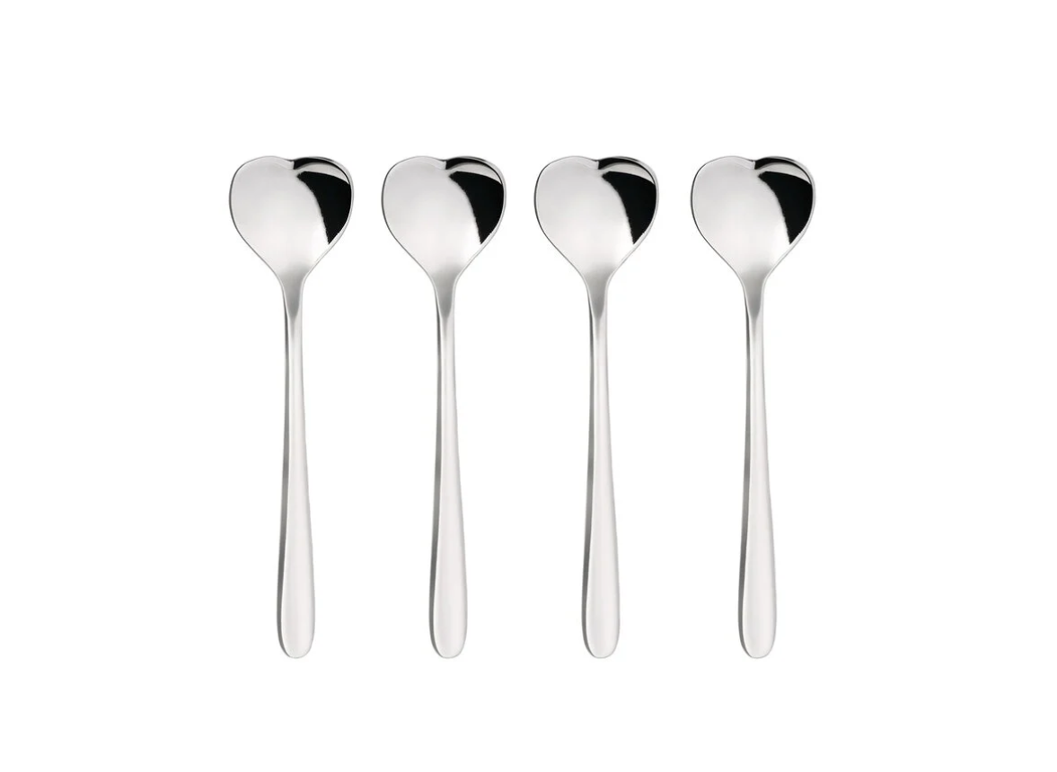 Alessi Big Love Set 4 Coffee Spoons Heart