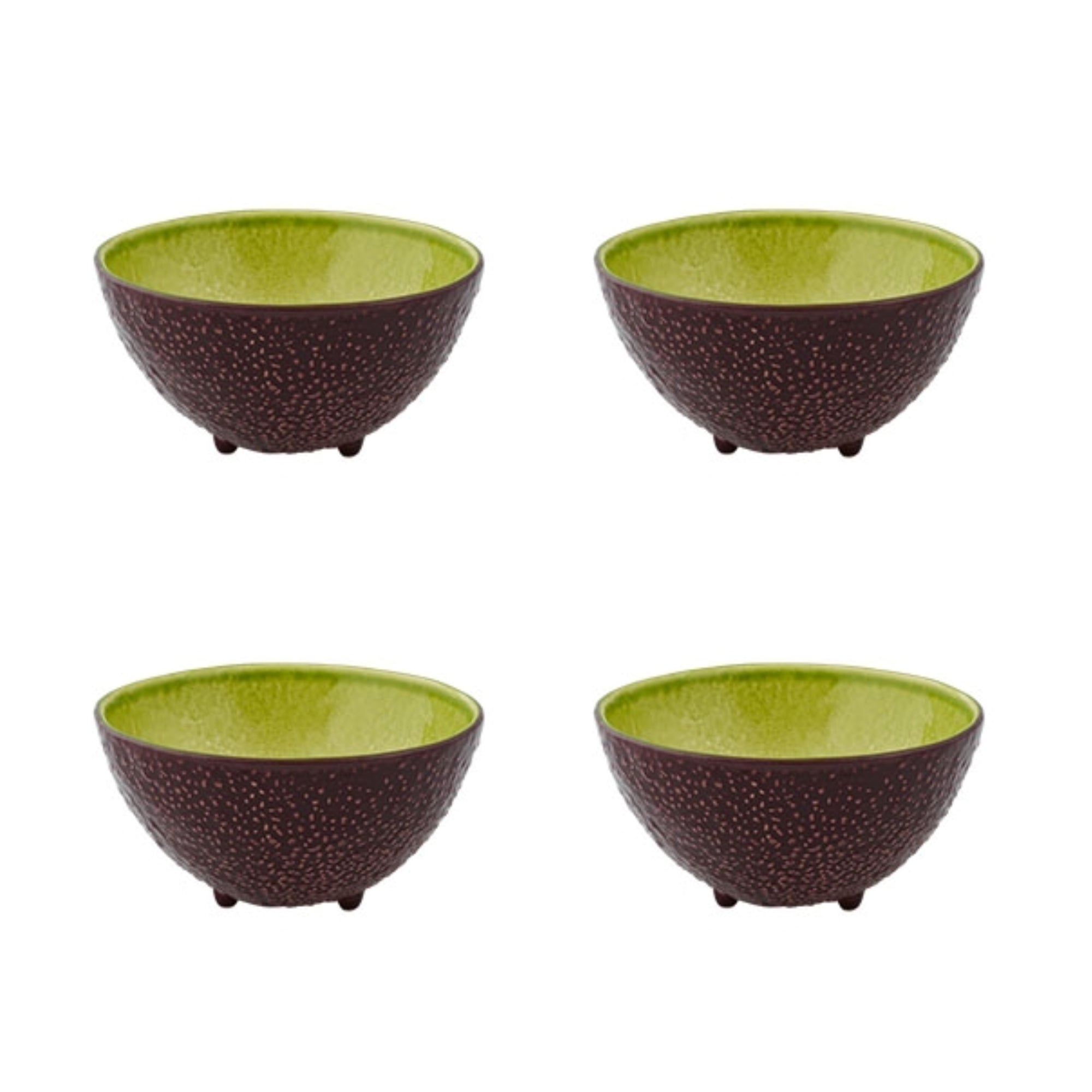 Bordallo Pinheiro Frutos Tropicais Set 4 Tropical Fruit Bowls, 13 cm