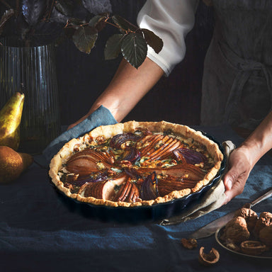 Emile Henry Tortiera Bassa Rotonda Rosso - 3