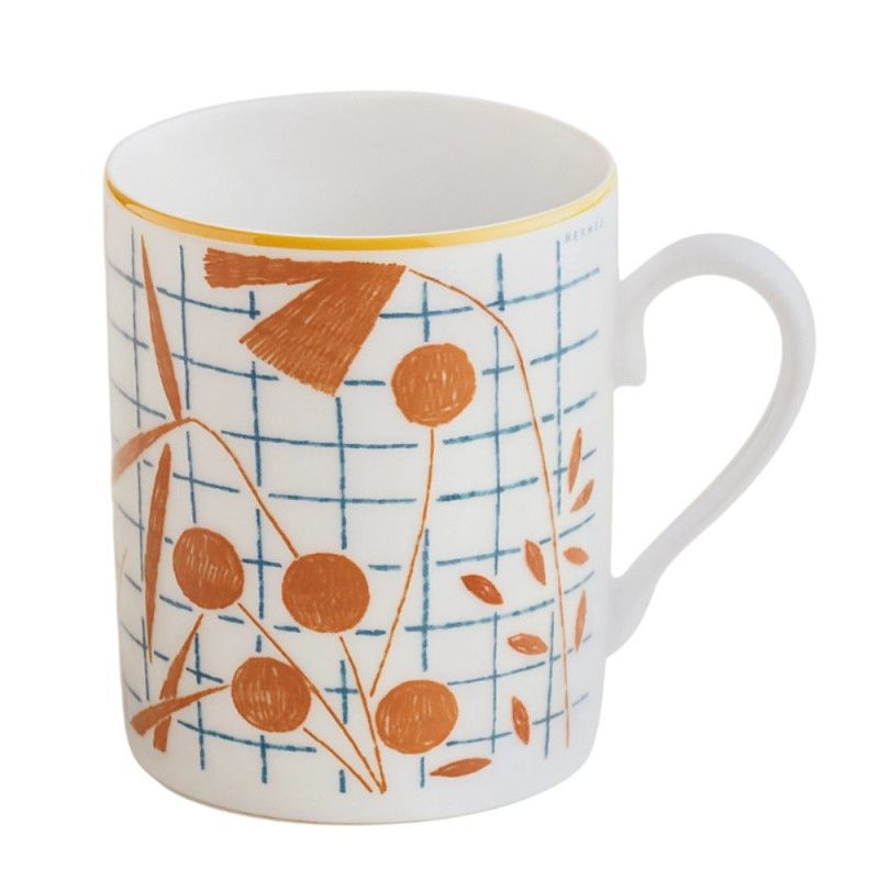 Hermès A walk in the Garden Mug Arancio