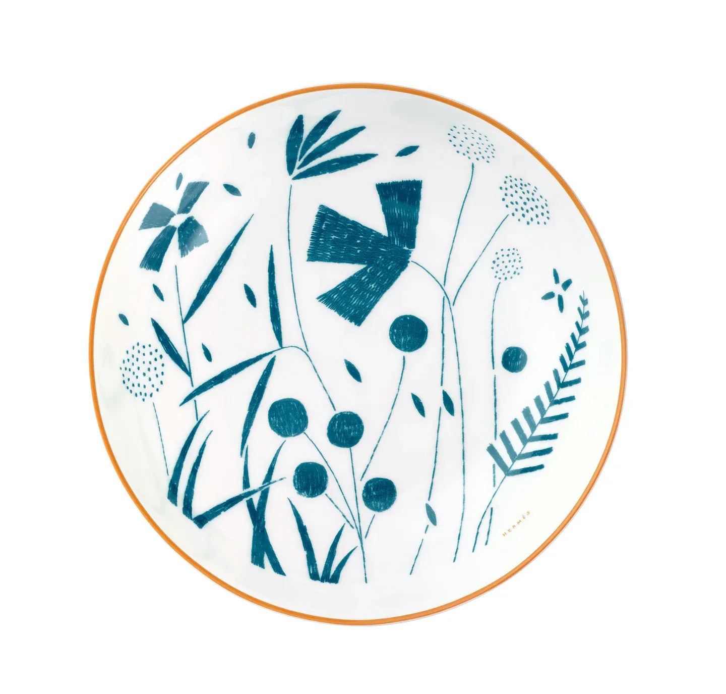 Hermès A walk in the Garden Set of 2 Deep Plates and Bowls, 16.5 cm