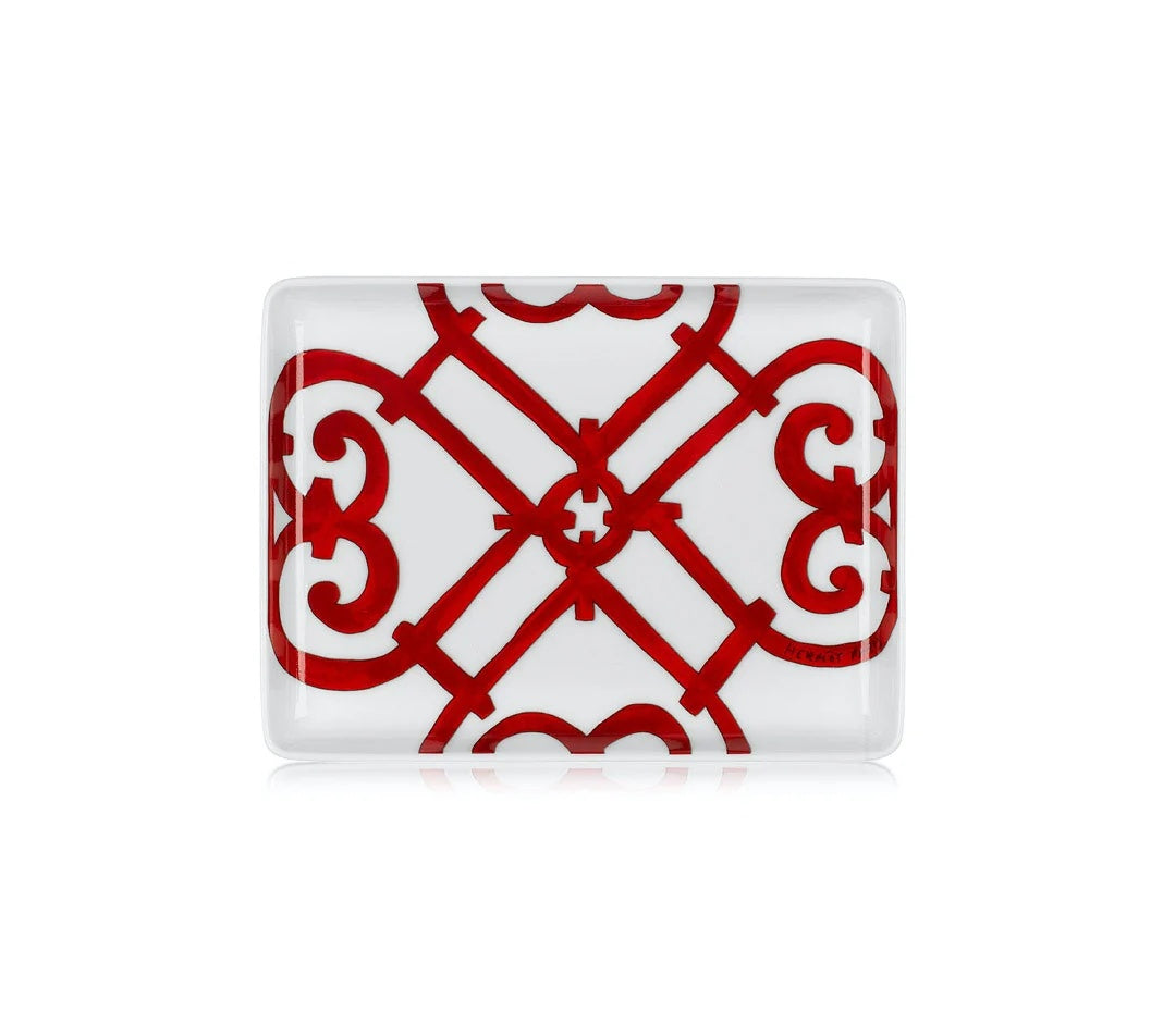 Hermès Balcon du Guadalquivir Vassoio rettangolare cm 16x12