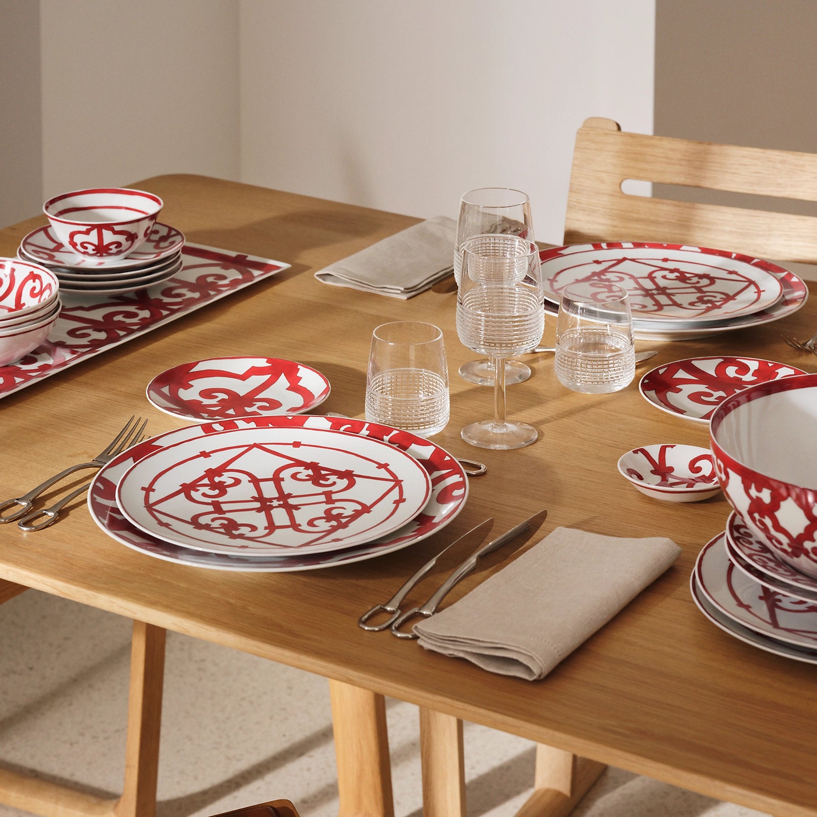 Hermès Balcon du Guadalquivir Set 2 Tazze colazione con piatto 34 cl