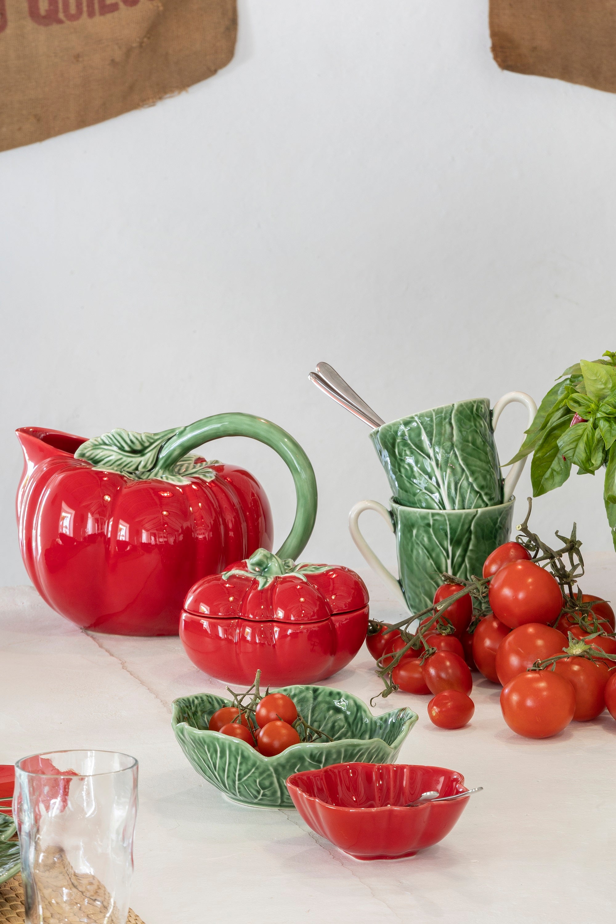 Bordallo Pinheiro Tomato Set of 4 Bowls 16 cm