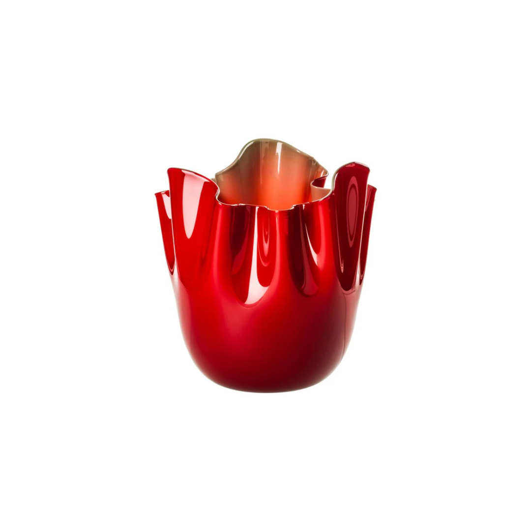 Venini Vaso Fazzoletto Opalino Medio - 19