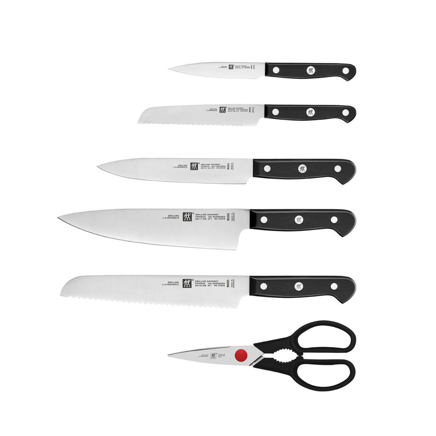 Zwilling Gourmet Set di 7 coltelli con ceppo Sharpblock