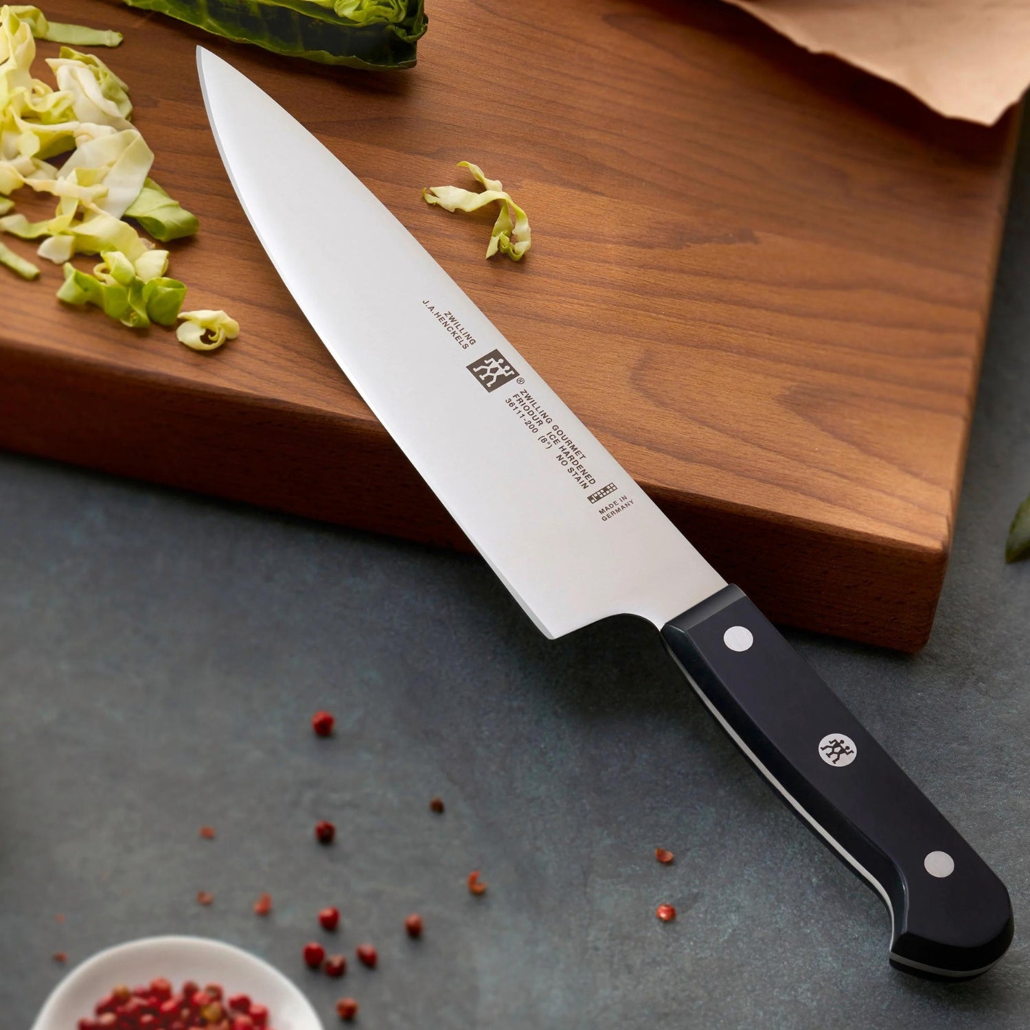 Zwilling Gourmet Set di 7 coltelli con ceppo, Legno Naturale