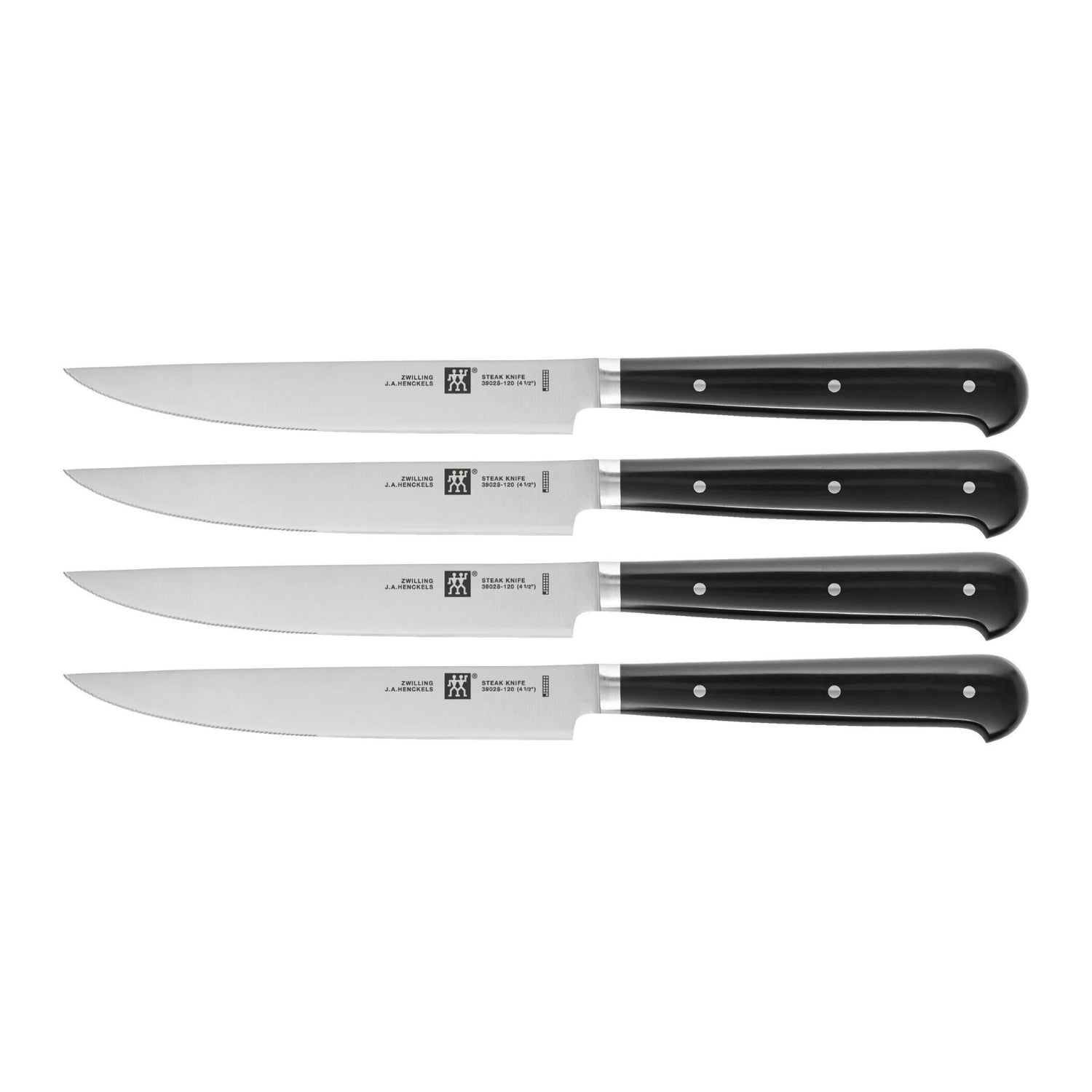 Zwilling Steak-Set Set 4 Coltelli Bistecca Seghettatti, 12 cm