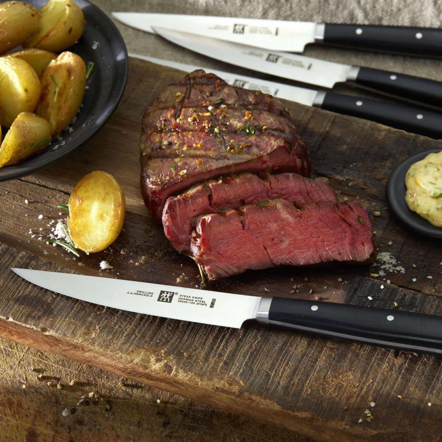 Zwilling Steak-Set Set 4 Coltelli Bistecca Seghettatti, 12 cm