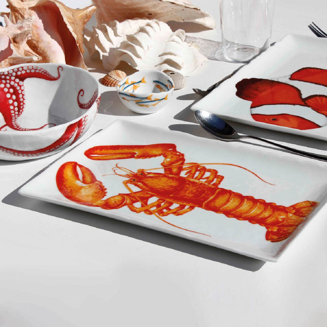 Taitù Mediterranean Diet Fish Rectangular serving plate, 33 x 22 cm