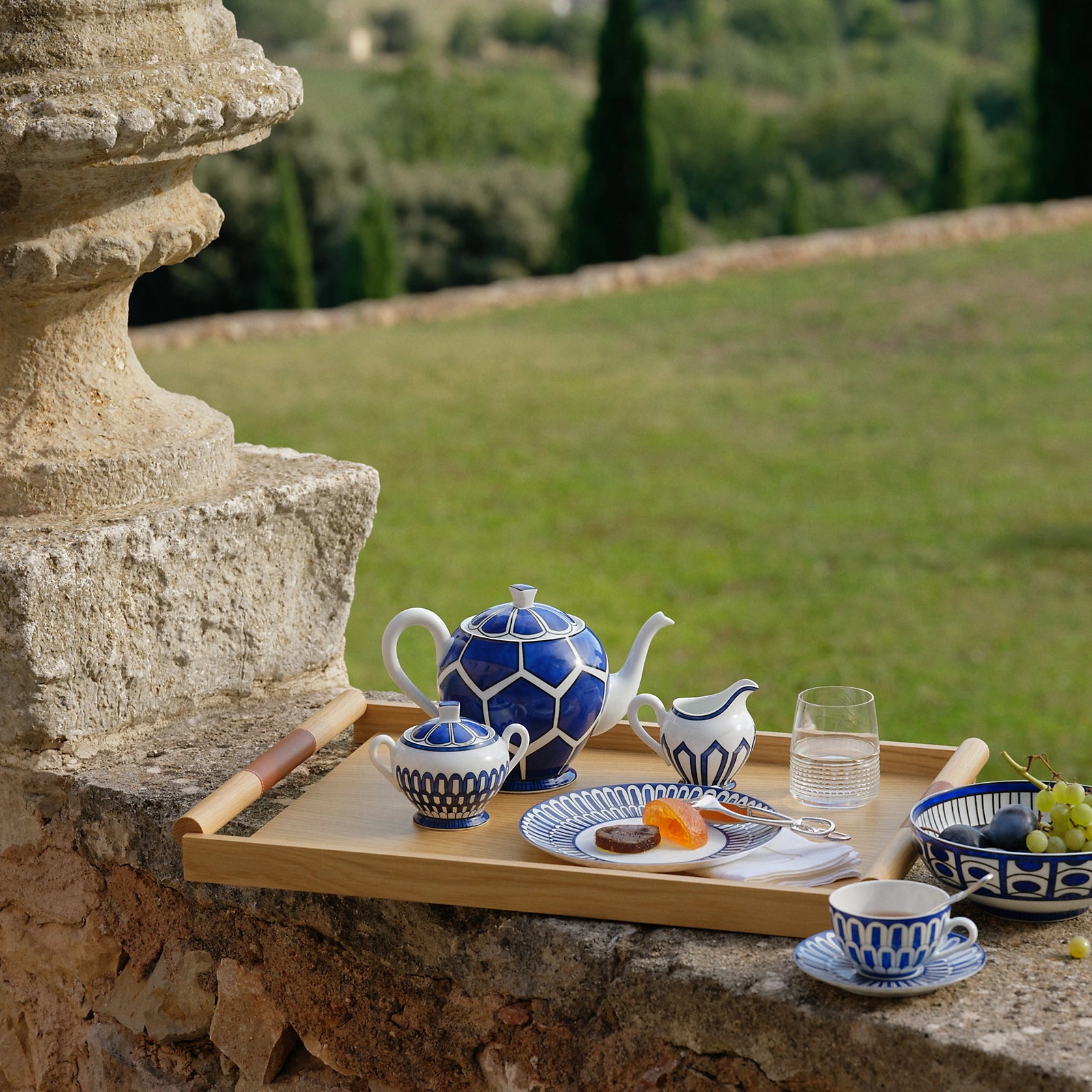 Hermès Blues d'Ailleurs set 2 Piatti Frutta 21,5