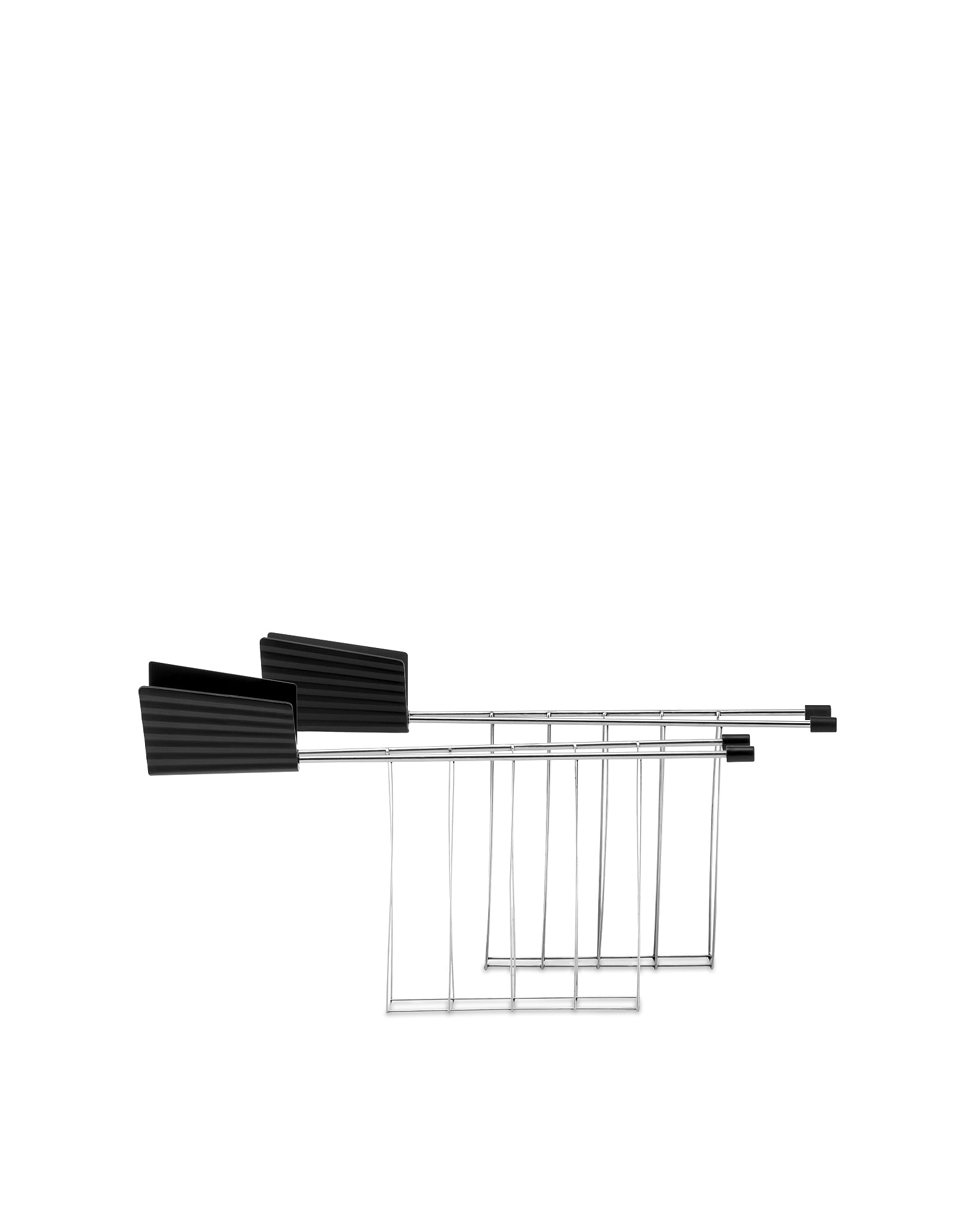 Alessi Plissé set of two tongs for toaster