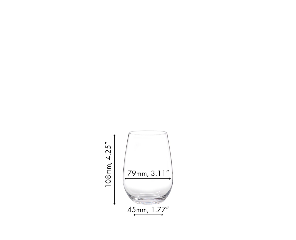 Riedel Linea 'O' Wine Tumbler Riesling-Sauvignon weiß, Set mit 2 Gläsern