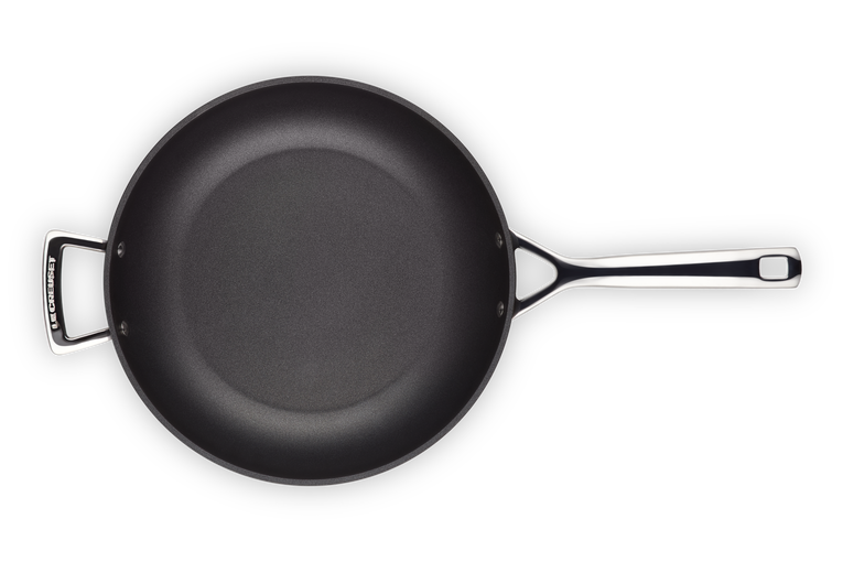 Le Creuset Sauté pan with non-stick aluminum handle, Black