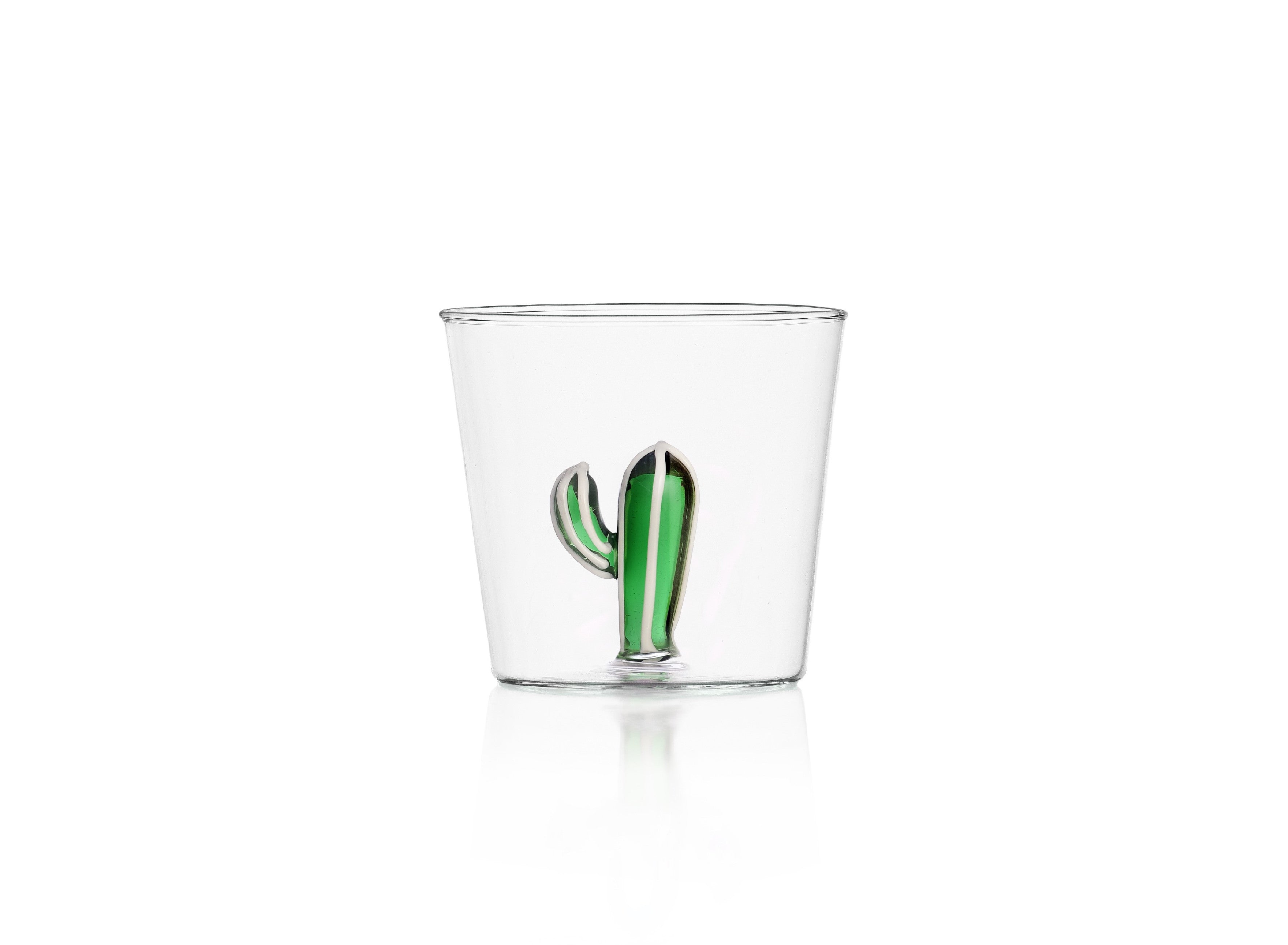 Ichendorf Desert Plants Set of 6 Cactus Decorated Water Glasses