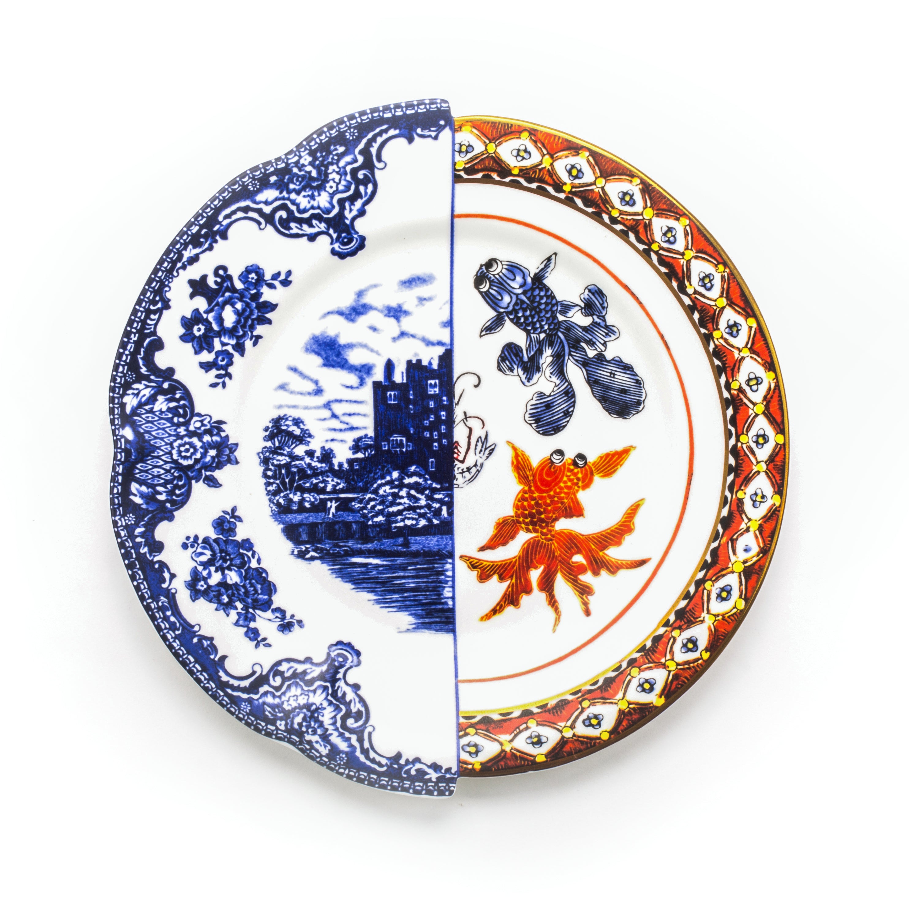 Seletti Hybrid Dinner plate in porcelain, diameter 27.5 cm