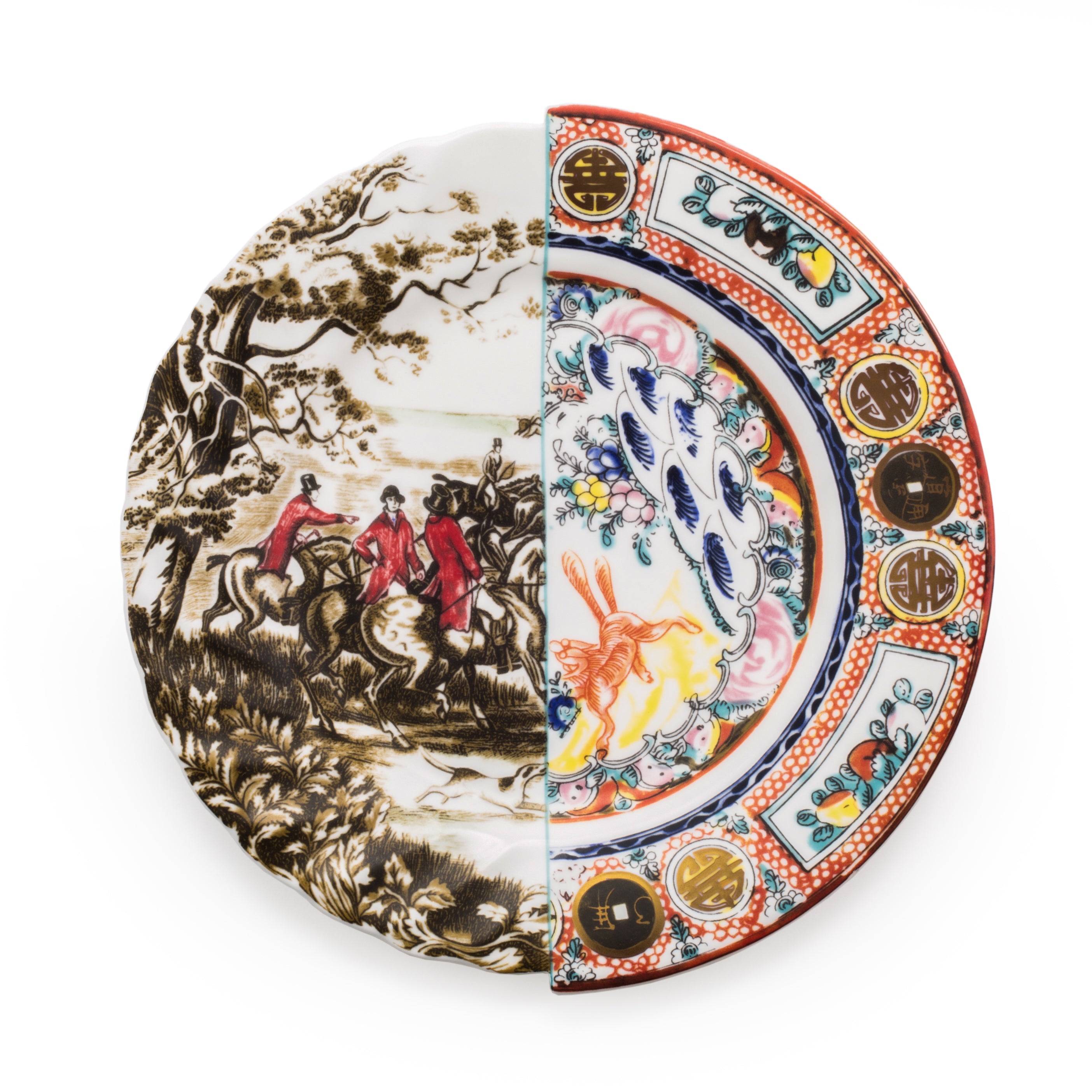 Seletti Hybrid Dinner plate in porcelain, diameter 27.5 cm