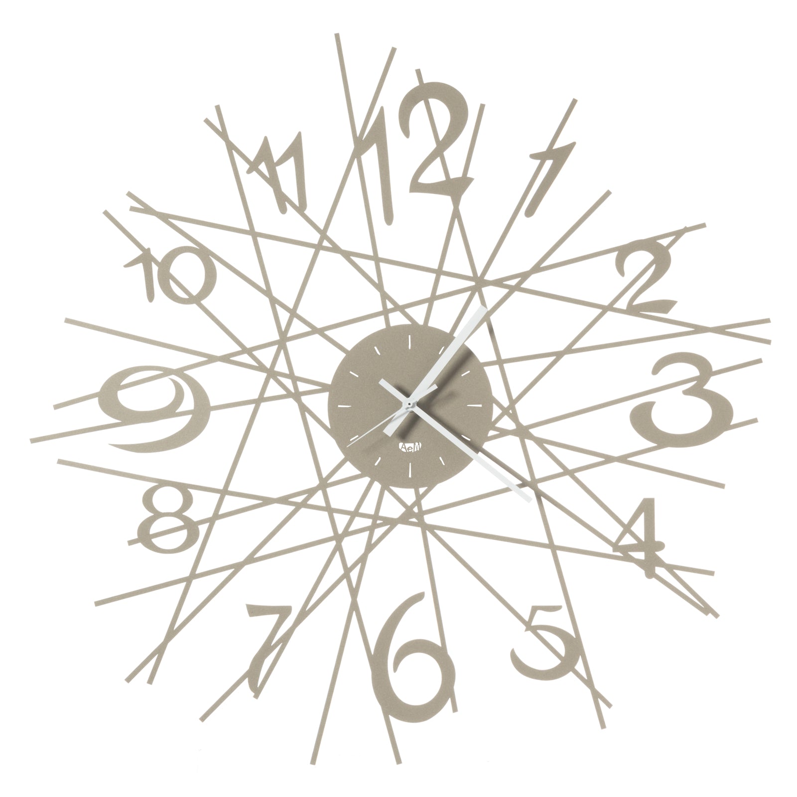 Arti &amp; Mestieri Zig Zag design wall clock, diameter 70 cm