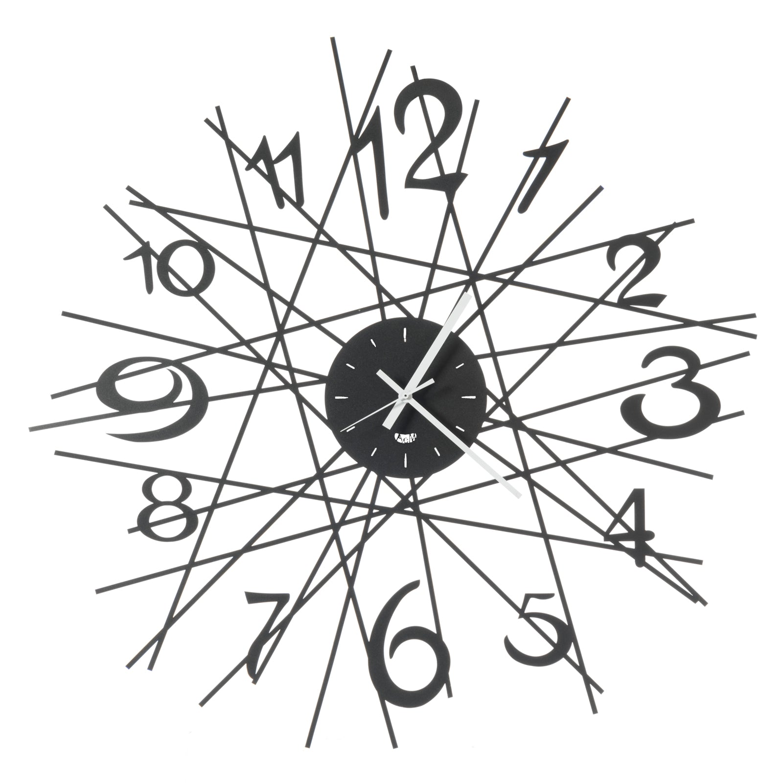 Arti &amp; Mestieri Zig Zag design wall clock, diameter 70 cm