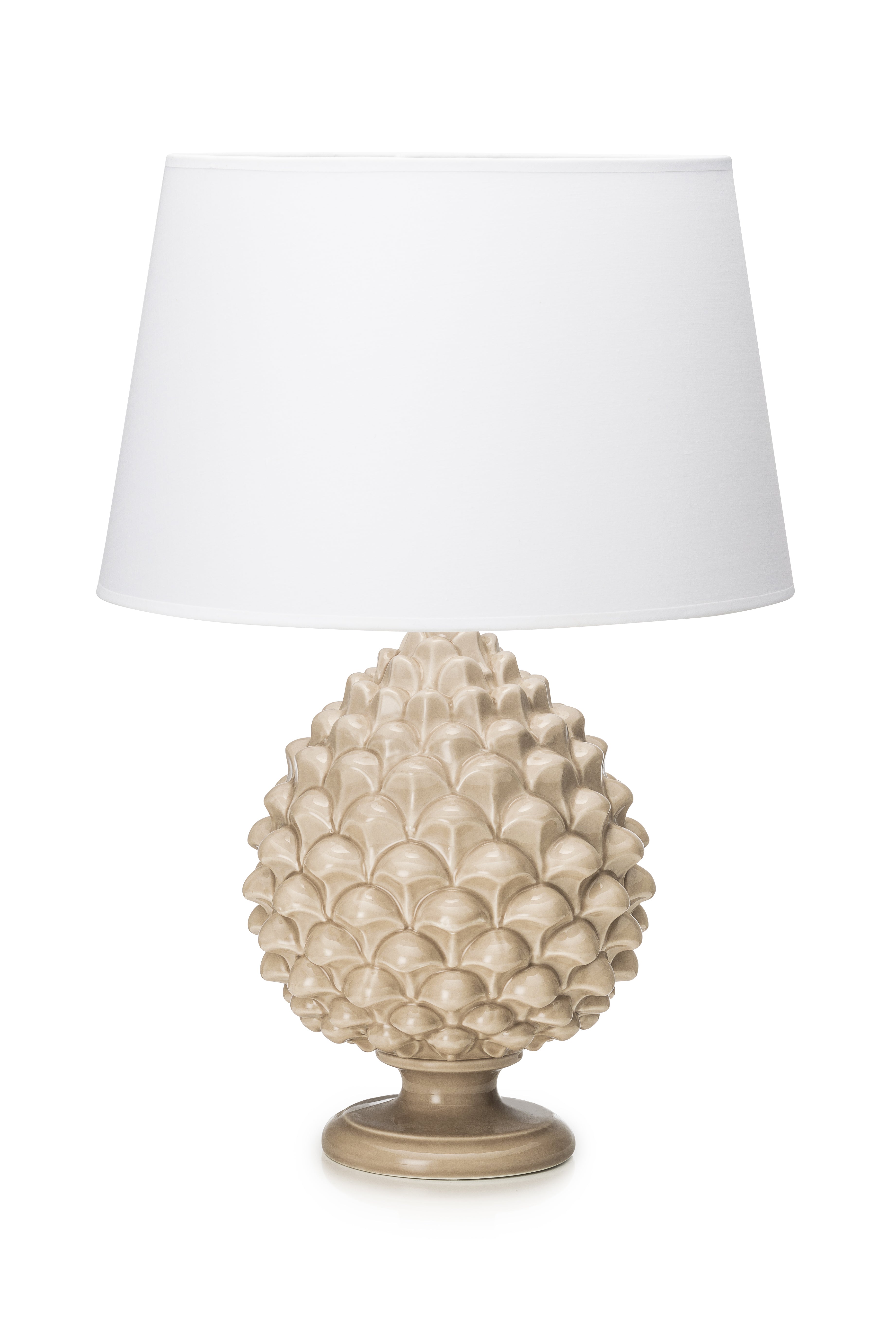 Palais Royal Pinecone lamp with lampshade, 50 cm 