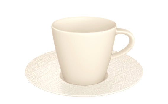 Villeroy &amp; Boch Manufacture Rock espresso/mocha cup with saucer, set of 6 pieces