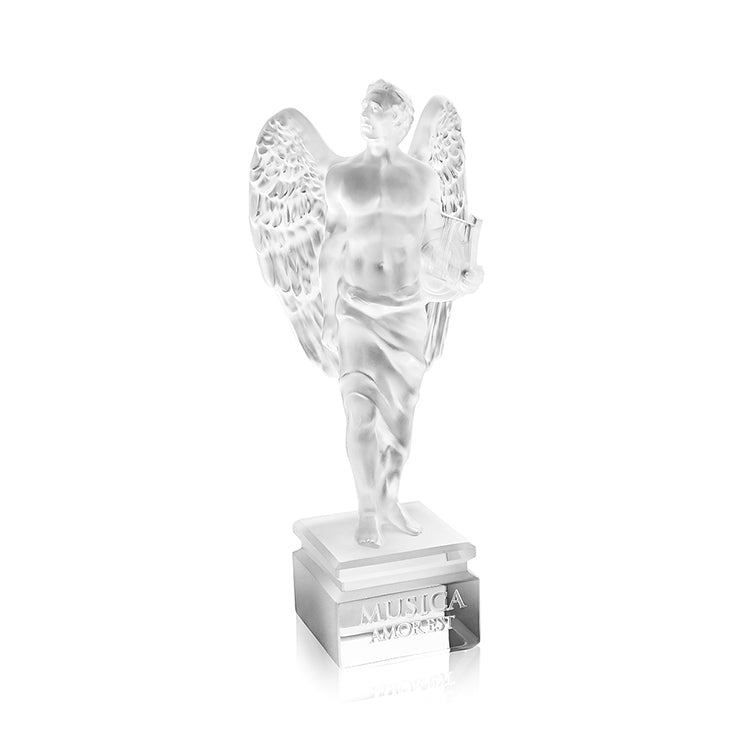 Lalique Music is Love Angel Sculpture