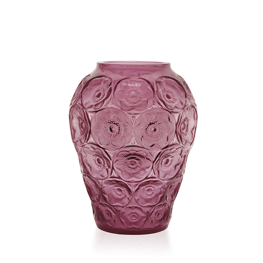 Lalique Vaso Anemones Vase