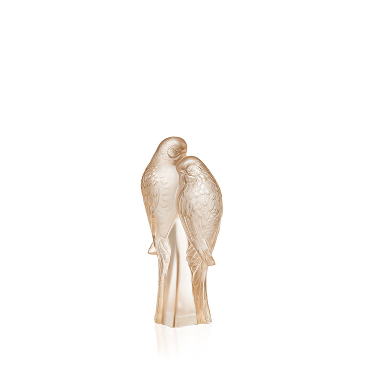 Lalique 2 Parrots Sculpture
