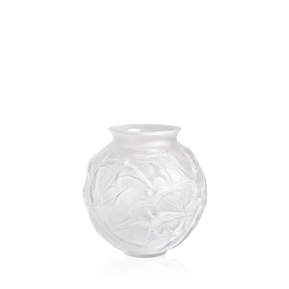 Lalique Hidrondelles Mittelgroße Vase