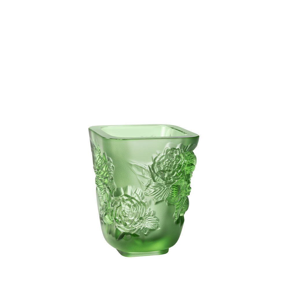 Lalique Vase Pivoines Vase Kleine Größe