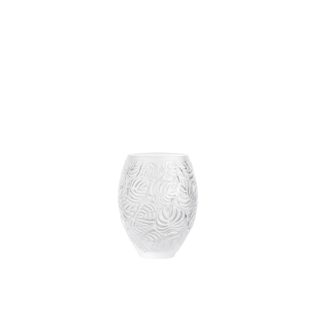 Lalique Vaso Feuilles Vase