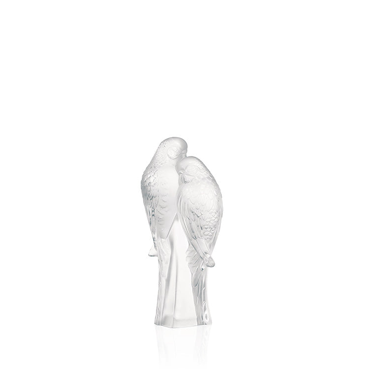 Lalique 2 Parrots Sculpture