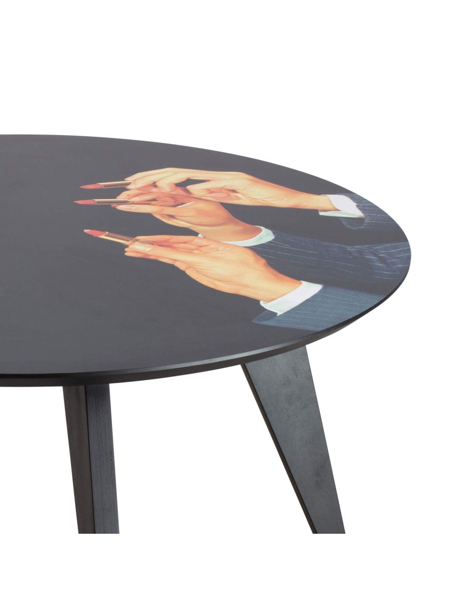 Seletti Toiletpaper Home Round table in wood
