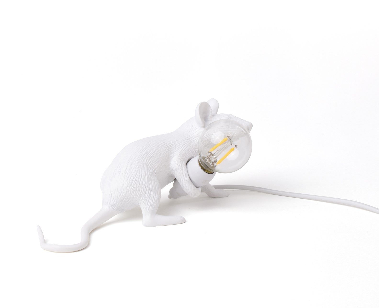 Seletti Mouse Lamp Lampada in resina - topolino sdraiato