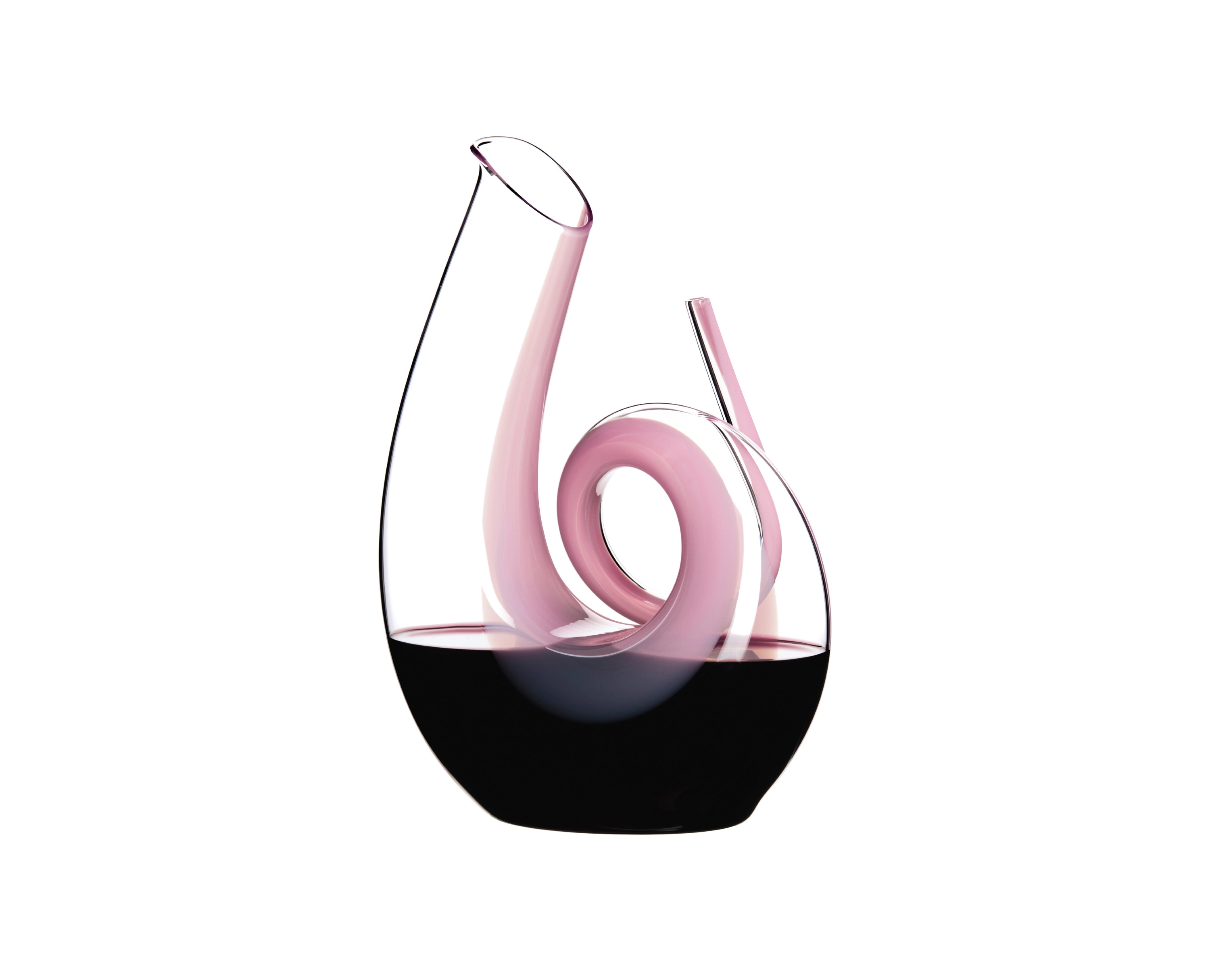 Riedel Dekanter Curly Clear, Farbe Pink