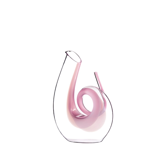 Riedel Decanter Curly Clear, Color Pink