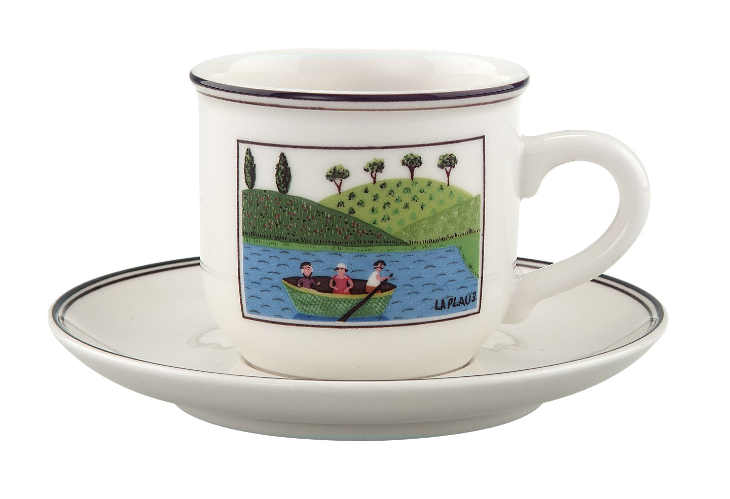 Villeroy &amp; Boch Design Naif mocha/espresso cup with saucer, set of 6 pieces