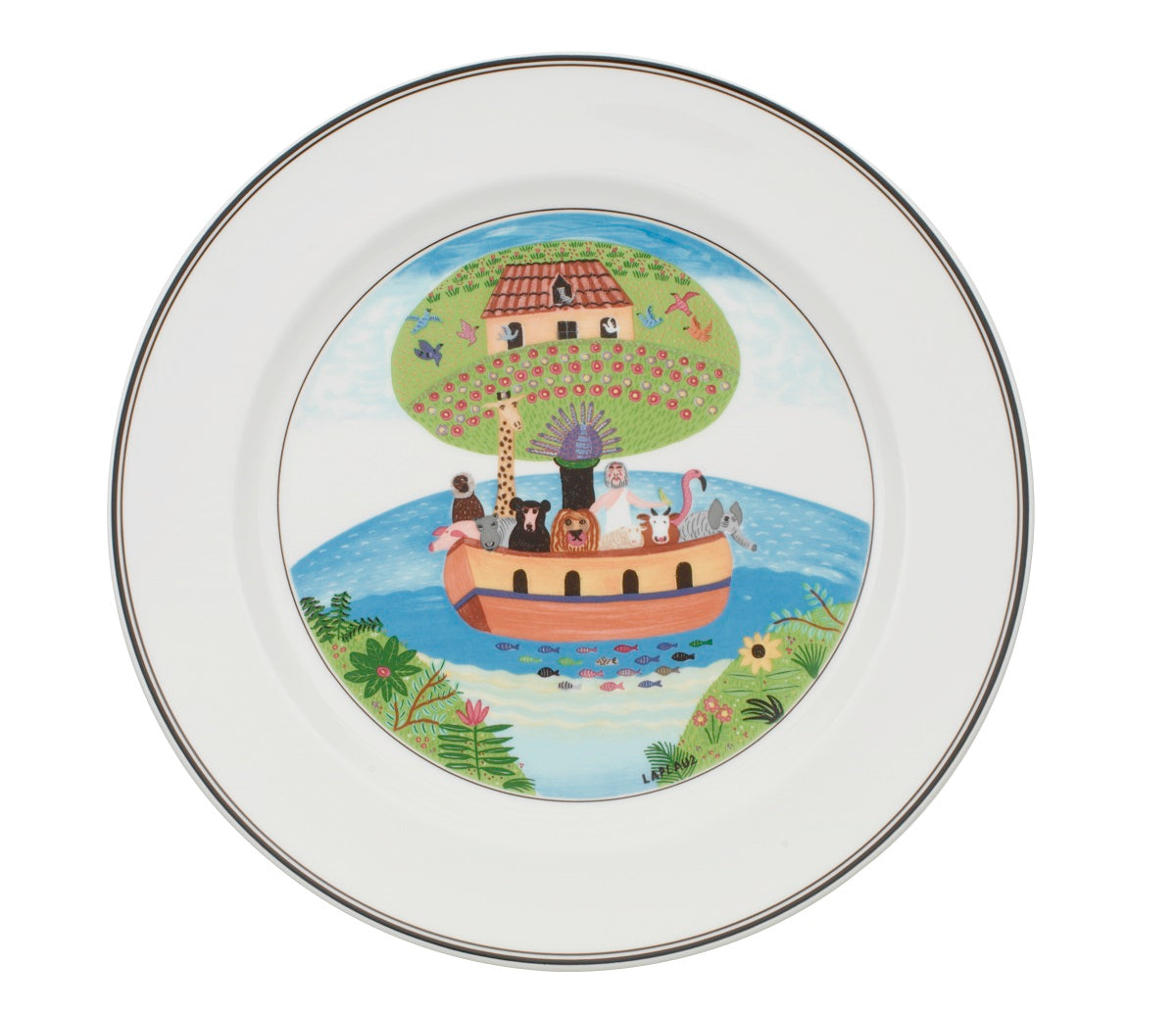 Villeroy &amp; Boch Design Naif set of 6 dinner plates with assorted decorations