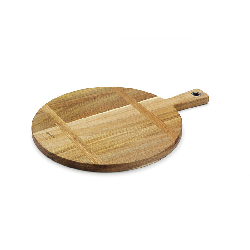 Giannini Wood round chopping board with inlays cm 33