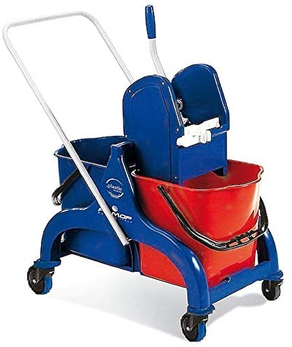 Paderno Floor cleaning trolley 2 buckets, 50 litres