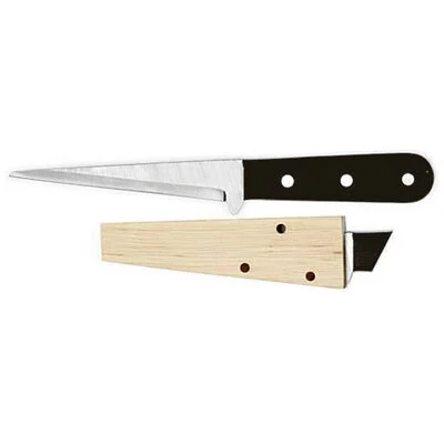 Paderno Ice Knife in Steel and wood